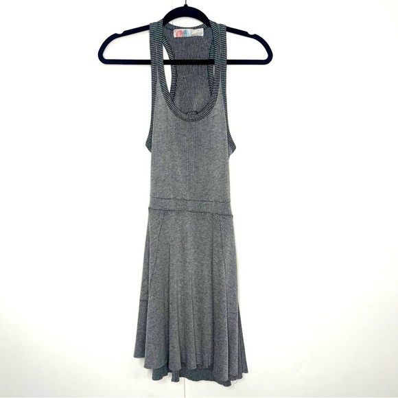Free People Catchin Rays Gray Racerback Dress - Picture 2 of 5